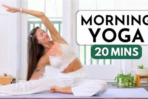 20 Min Gentle Morning Yoga Class - Easy Morning Stretches