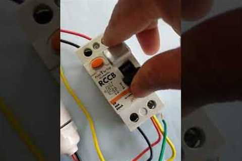 RCCB testing with earth | RCCB tripped while short to the earth | RCCB connection in house Wiring