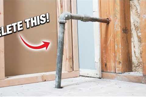 How To Remove OLD Steel Water Pipe And Replace With NEW PEX Piping! DIY