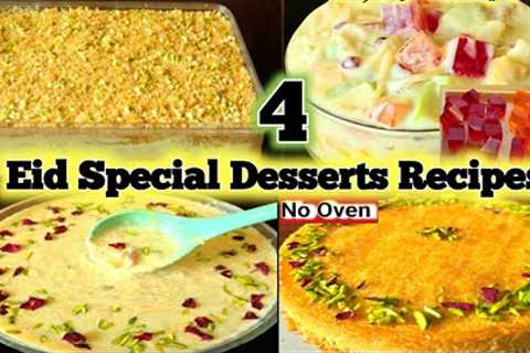 10 Minutes 4 Cold Dessert Recipes🔥Quick & Easy 4 Dessert Recipes | Dawat Special Recipes
