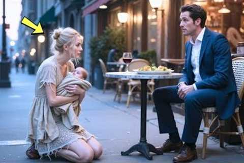 May I Have Your Leftovers, Sir?”—But When the Millionaire Looked Into Her Eyes, a Miracle Happened…
