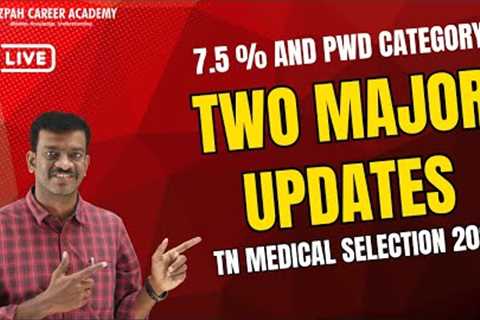 Two Important Updates from Tamil Nadu Medical Selection 2025 - Latest Updates - Mizpah Academy