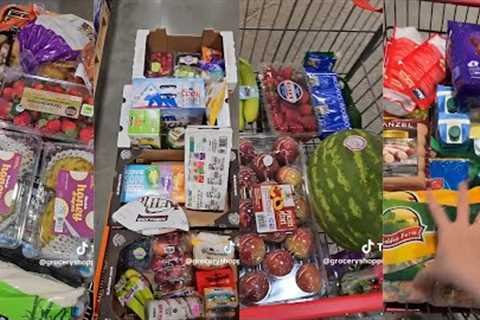 🛍️Random GROCERY SHOPPING ASMR sound/ TikTok compilation 🌟