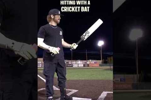 Can we hit a homer with a CRICKET BAT?