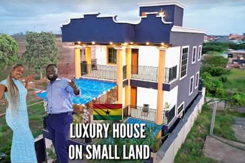 HE BUILT A LUXURY 5 BEDROOM HOUSE ON LAND THE SIZE OF A ROAD