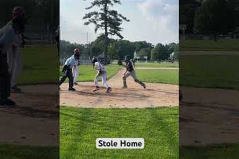 Stole home #baseball #steal #fast #run