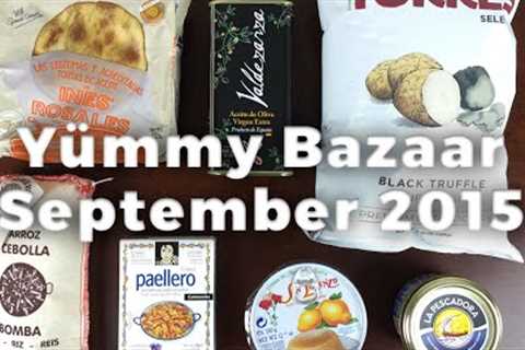 Yummy Bazaar Unboxing - September 2015 Spain Box - Destination Food Subscription Box