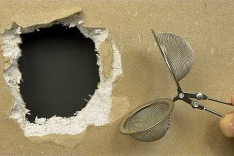 60 Year Old Mason Was Stunned by This Method! Repair Hole in Drywall in 5 Minutes