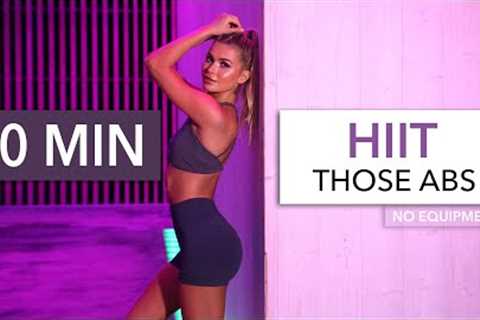 10 MIN HIIT THOSE ABS - 2in1 Cardio &amp; Core I high intensity calorie burn