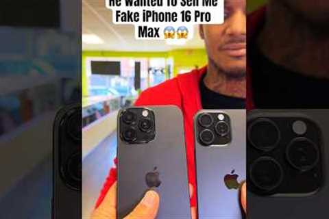He was About to SCAM Me $1000 FOR FAKE IPHONE 😱 #shorts #iphone16promax #apple #moneytalkswireless