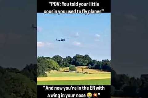“POV: You told your little cousin you used to fly planes😭💥” #funny #shorts