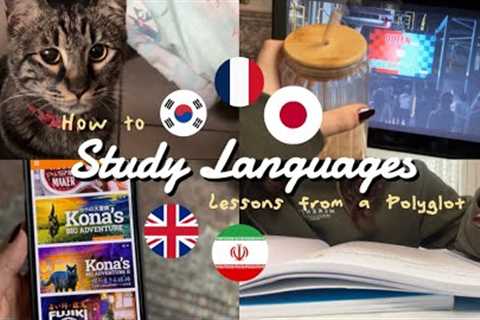 How I Study 3 Languages at Once! | Polyglot Language Learning Tips &amp; Routine
