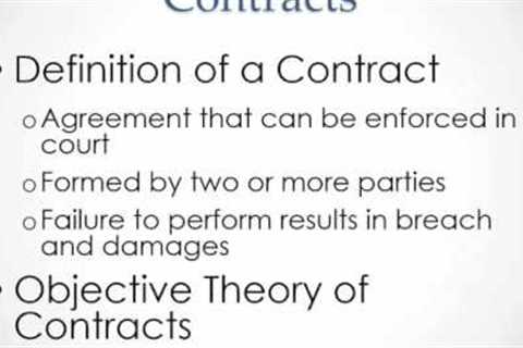 Business Law: Introduction to Contracts
