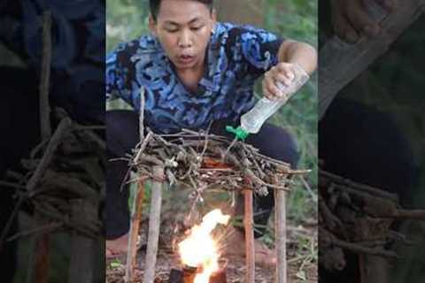 Survival Skills: How to Make Fire in 5 Minutes in Extreme Conditions.   #outdoors #lifehack #camping