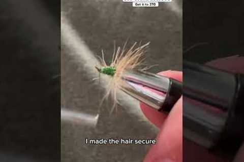 A simple fishing fly #troutfishing #fishing #flymaking #flytying #hook #threads #music