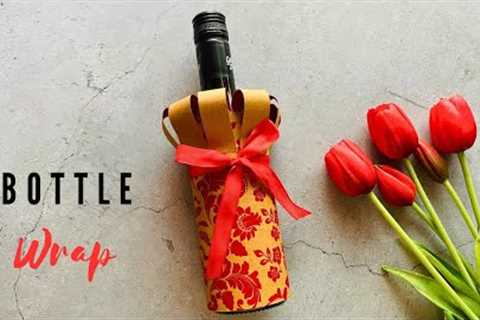 🌹Easy way Gift Wrap a Wine Bottle | Wrapping Bottle as Gift | Fathers Day Gift Wrap🌹 #giftwrap