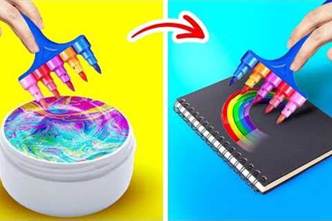 PARENTING HACKS ! Art Challenge & DIY Ideas | Craft With Paper & Survival Tricks by..