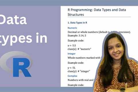 #2 Data Types in R Programming - R tutorial for beginners