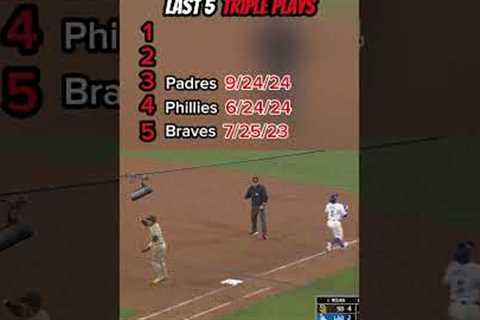 Last 5 Triple Plays in Major League Baseball #mlb #baseball #tripleplay