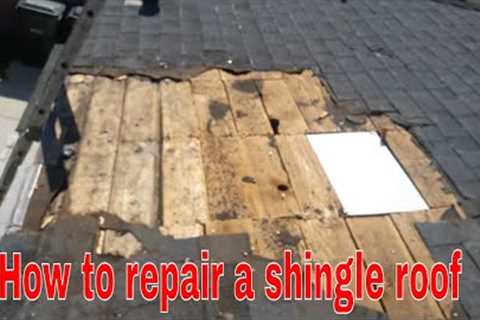 Roof Repair : Repairing a damaged shingles , the best way!!