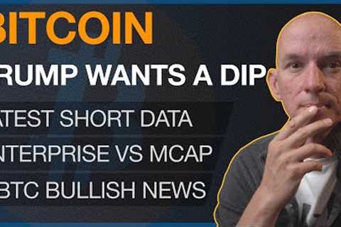 Trump Wants BITCOIN To DIP? Latest Miners Short Data! Miners Enterprise Value vs Market Cap!