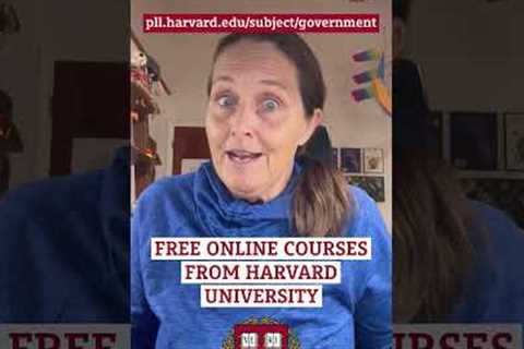 FREE ONLINE COURSES FROM HARVARD UNIVERSITY