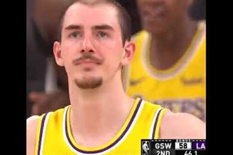 LeBron James in Shock After Alex Caruso's Dunk