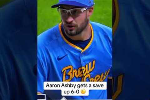 Aaron Ashby’s 3-inning save, up 6 runs. #baseball #mlb