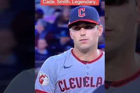 Cade Smith takes line drive off the hat, strikes out next batter #mlb #baseball