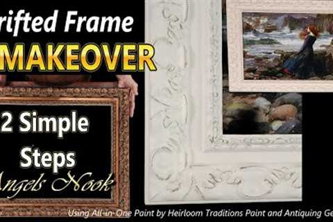 Thrift Store Frame Makeover | Antique Gel Highlights Using Heirloom Traditions Paint