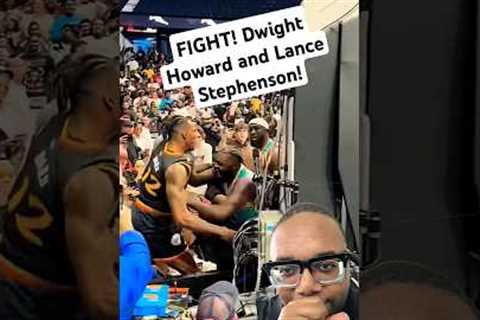 OH SH*T! #basketball #nba #sports #losangeles #big3 #fight #dwighthoward #lancestephenson #trending