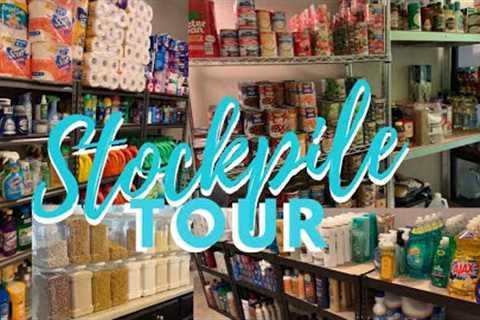 EMERGENCY PREPPER PANTRY &amp; STOCKPILE TOUR | HOW I ORGANIZE AND FOOD STORAGE