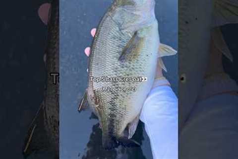Top 5 BEST lures for BASS!😳 #fishing #shorts
