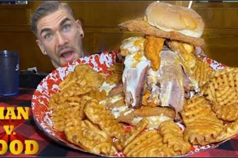 THE $5000 BURGER CHALLENGE From Man vs Food With Adam Richmond | Adam Emmenecker Challenge