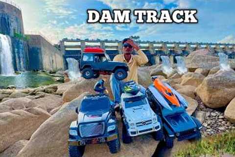 RC Traxxas 4X4 and 6X6 offroad car extreme Water Dam Testing - Chatpat toy TV