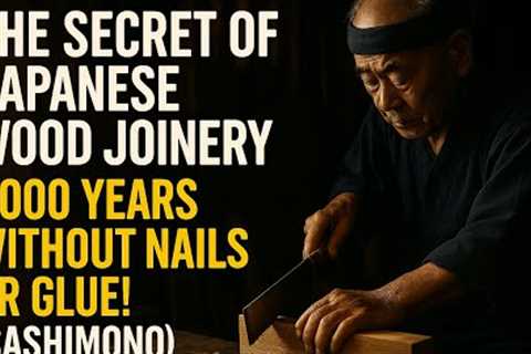The Secret of Japanese Carpentry: 1,000-Year-Old Wood Joinery Without Nails or Glue! (Sashimono)