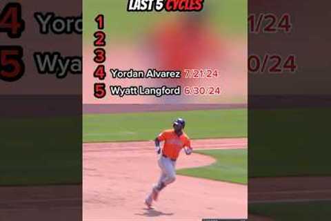 Last 5 Cycles in Major League Baseball #mlb #baseball #cycle #hits