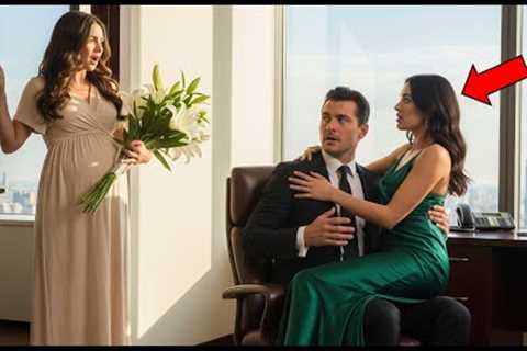 Pregnant Wife Walks Into Millionaire Husband’s Office—Catches Mistress Sitting In Her Chair!