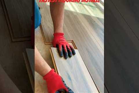 Fastest Laminate Flooring Install You’ll Ever See! #flooring #floor #laminate #diy