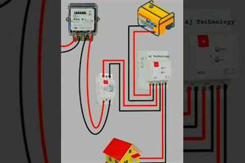 Generator connection to house 😱 #generator #ajtechnology #wiring #circuit #electrical #electrician