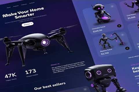 Smart Home Website Design using HTML, CSS & JavaScript