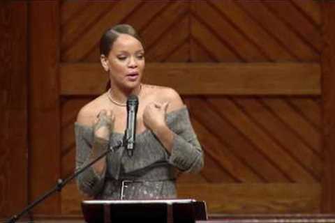 Rihanna named Harvard University's Humanitarian of the Year