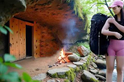 120 Days of Adventure in the Deep Forest. Build a Secret Shelter, Log Cabin - Great Bushcraft Trip