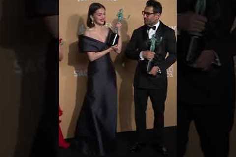 “Guys I can’t carry it anymore” — Selena Gomez backstage after her SAG Awards win for Only Murders
