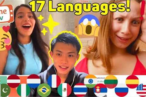 Multilingual Man Surprises Foreigners By Speaking Their Native Language! - Omegle