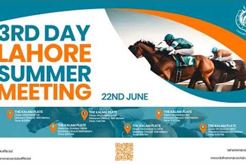 LRC Live  - 3rd Day Lahore Summer Meeting 2024-2025 | June 22, 2025 #horse #race #horserace