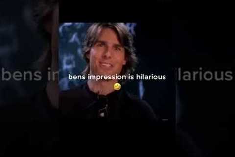 Ben STILLER and TOM CRUISE -impressions (LOL) #shorts