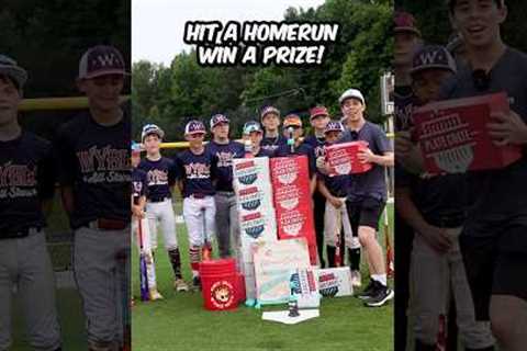 Hit a home run win a prize 🔥 #baseball
