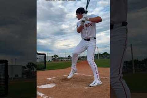 Roman Anthony hits a ball into Orbit with a metal bat 🚀🤯 #MLB #Baseball