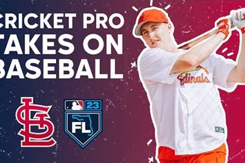 Can Cricket SUPERSTAR Harry Brook learn how to hit a baseball in just 1 day?! | MLB Europe